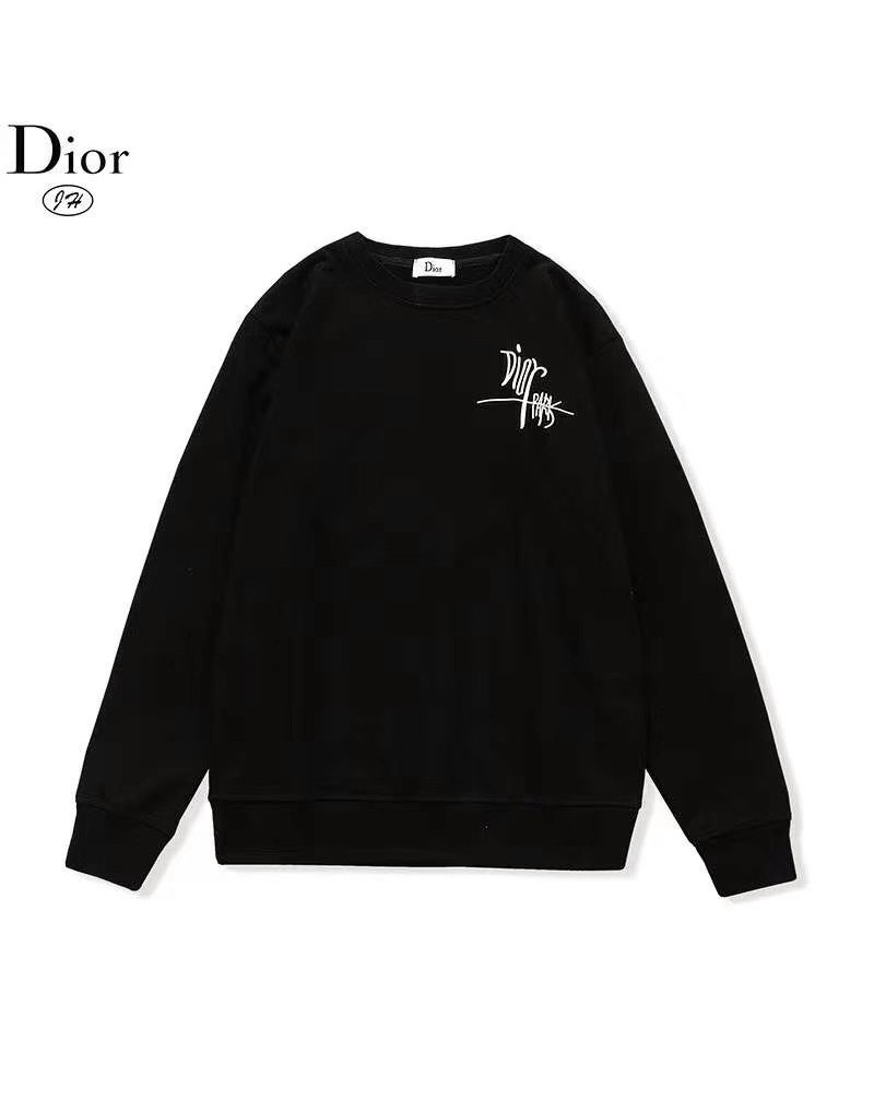 ディオールトレーナーお洒落刺繍可愛いミツバチ付きスウェットカジュアル人気上着男女むけ