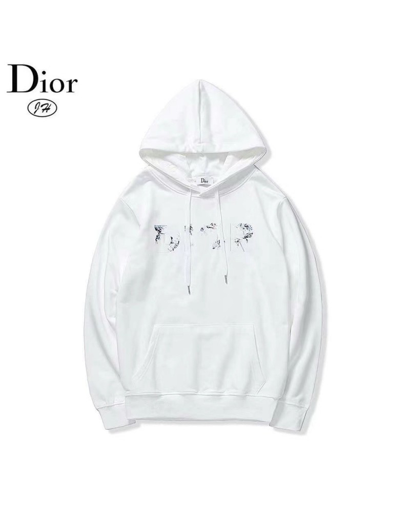 ディオール パーカーフッド付きカジュアルスウェットペアお揃い上着人気カジュアルパーカーファッションお洒落