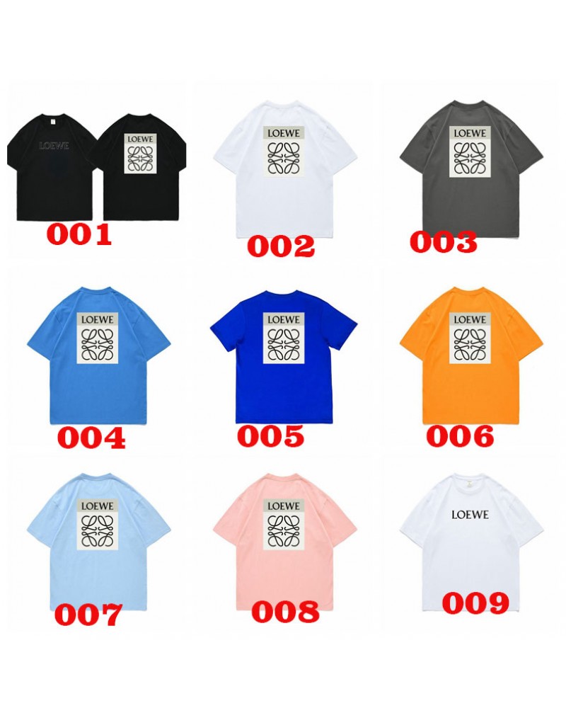 ロエベ 半袖tシャツコットン製トップスお洒落人気ブランドティシャツファッションカジュアル男女兼用