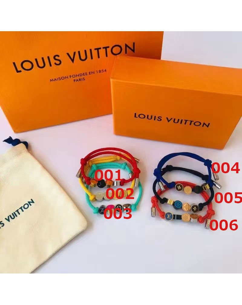 ルイヴィトン ブレスレットお洒落個性ブレスレットサイズ調整可能人気ブランドブレスレットペアお揃い