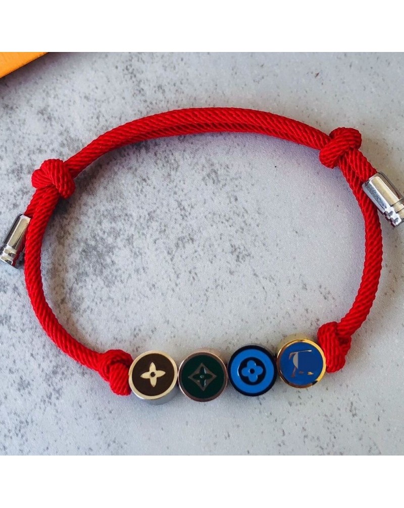 ルイヴィトン ブレスレットお洒落個性ブレスレットサイズ調整可能人気ブランドブレスレットペアお揃い