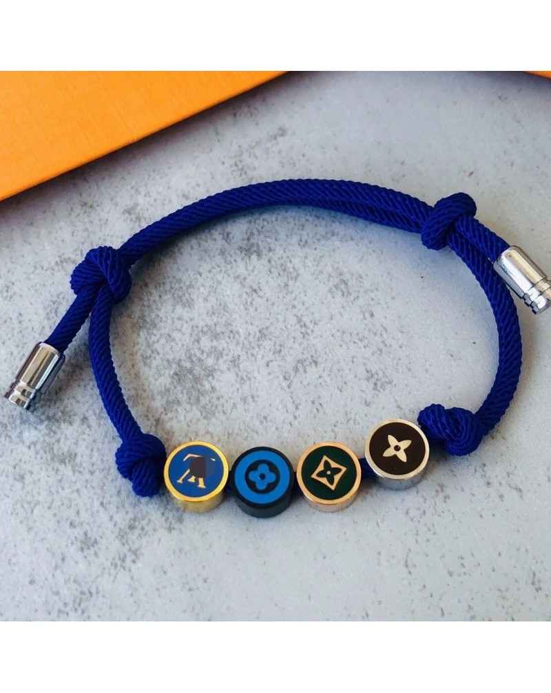 ルイヴィトン ブレスレットお洒落個性ブレスレットサイズ調整可能人気ブランドブレスレットペアお揃い