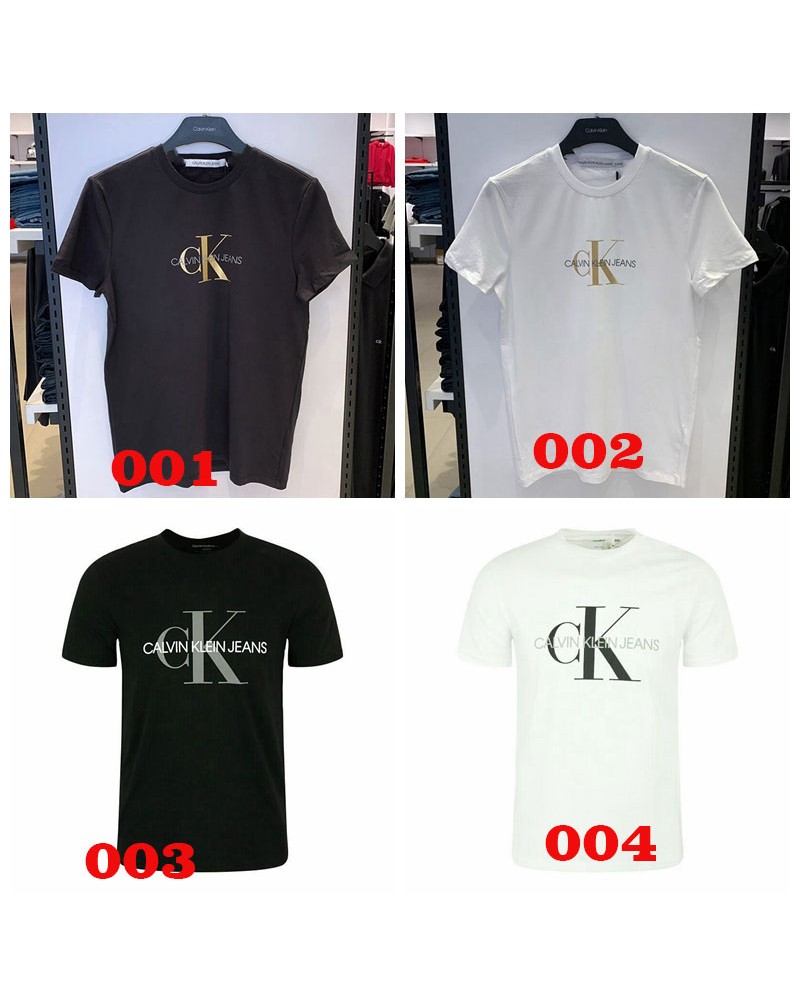 カルバンクライン半袖tシャツおしゃれファッション人気ティシャツコットンソフト通気性よう上着男女向け