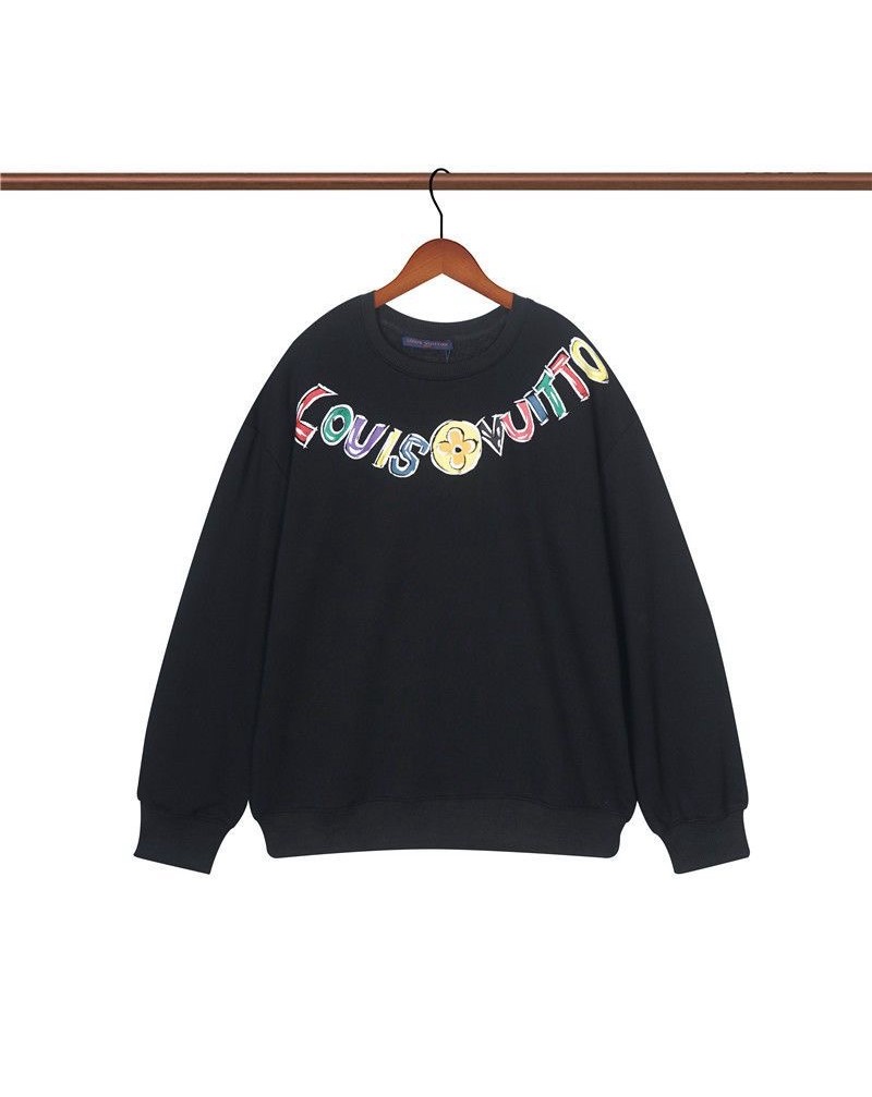 ヴィトントレーナー個性潮流人気プリントスウェットコットン製おしゃれペアお揃い ヴィトントレーナー個性潮流人気プリントスウェットコットン製おしゃれペアお揃い