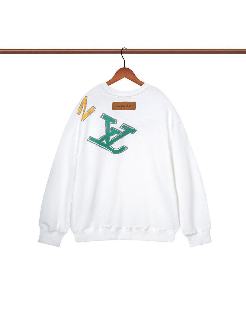 ヴィトントレーナー個性潮流人気プリントスウェットコットン製おしゃれペアお揃い ヴィトントレーナー個性潮流人気プリントスウェットコットン製おしゃれペアお揃い