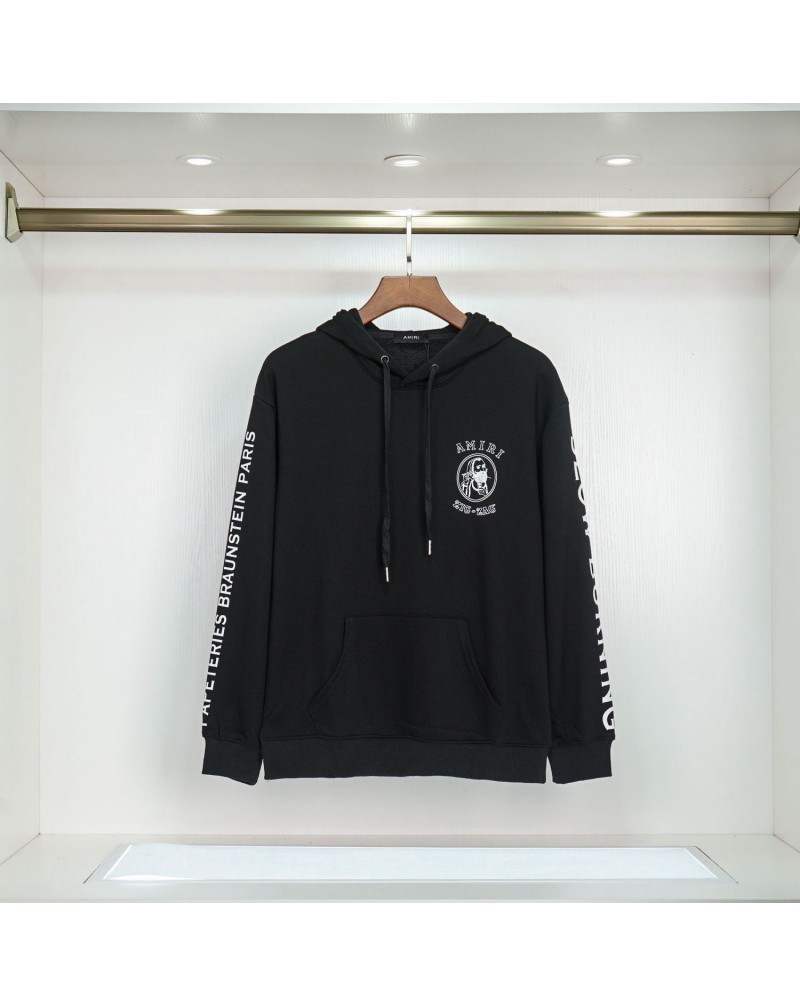 AMIRI パーカースウェットシャツフード付きジュアル個性トップス男女向け