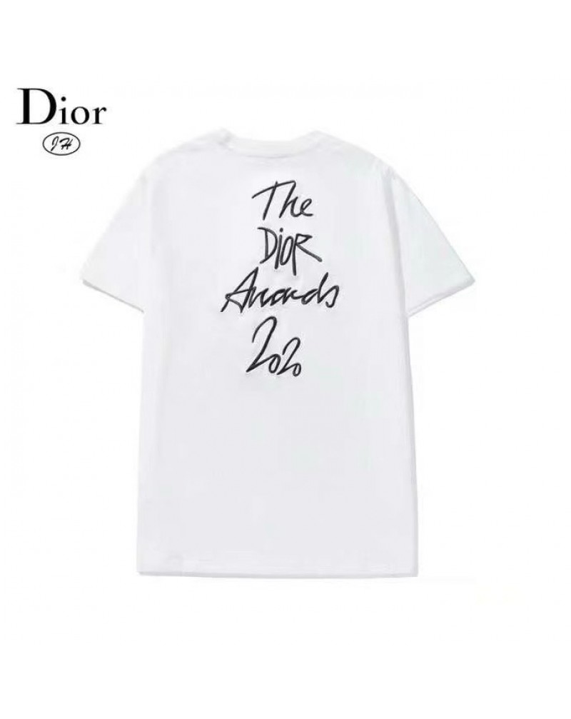 ディオール tシャツ半袖お洒落精緻刺繍ロゴトップスペアお揃い