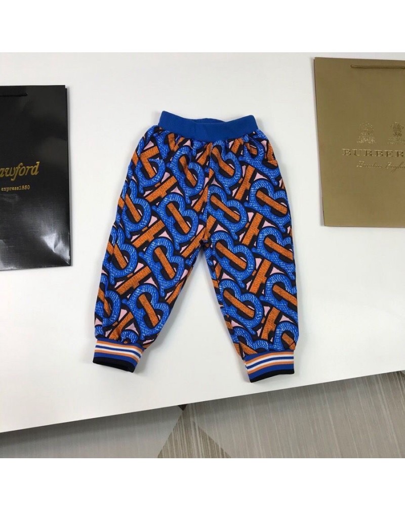バーバリー パーカーパンツセット子供向けファッションスウェット上下セットキッズ用