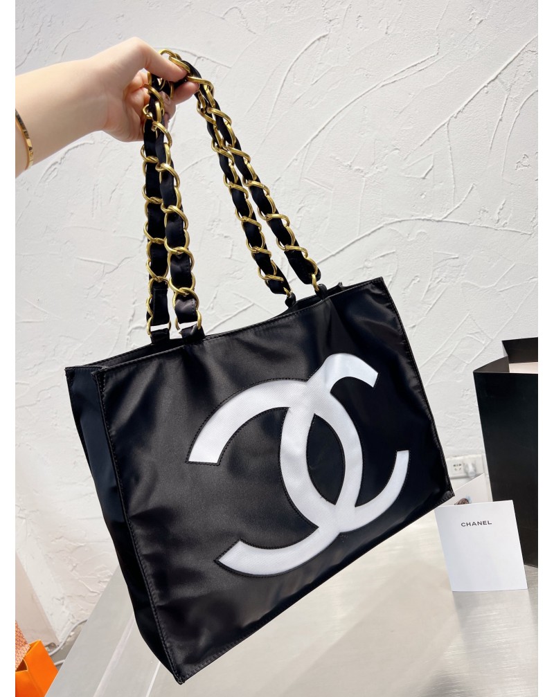シャネル トートバッグお洒落小香風チェーン肩紐大容量ショピングバック