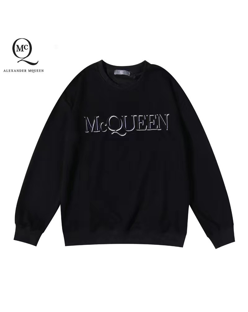 MC QUEEN スウェットシャツカジュアル人気ペアお揃いパーカーフード付きコットンソフト