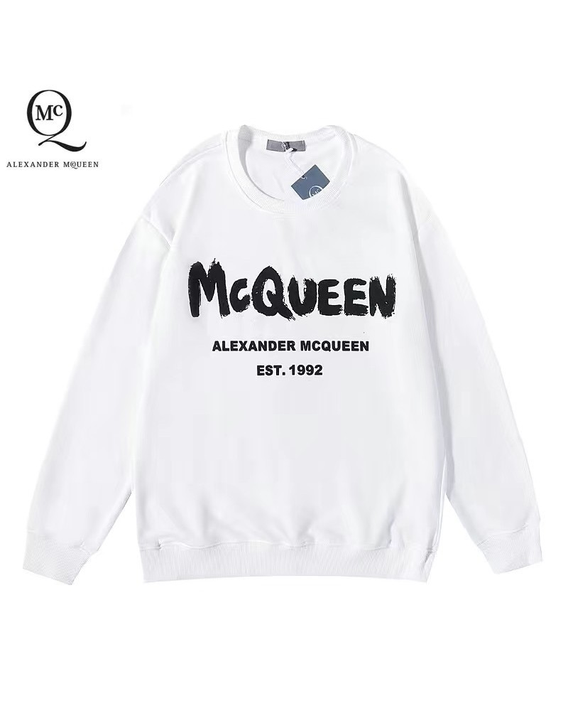 MC QUEEN スウェットシャツカジュアル人気ペアお揃いパーカーフード付きコットンソフト