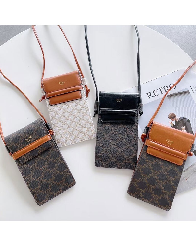 セリーヌミニ携帯バッグお洒落人気ブランドバッグ型iphoneケースgalaxyケースxperiaケース入れ、ティッシュや口紅や鍵やカード収納可能