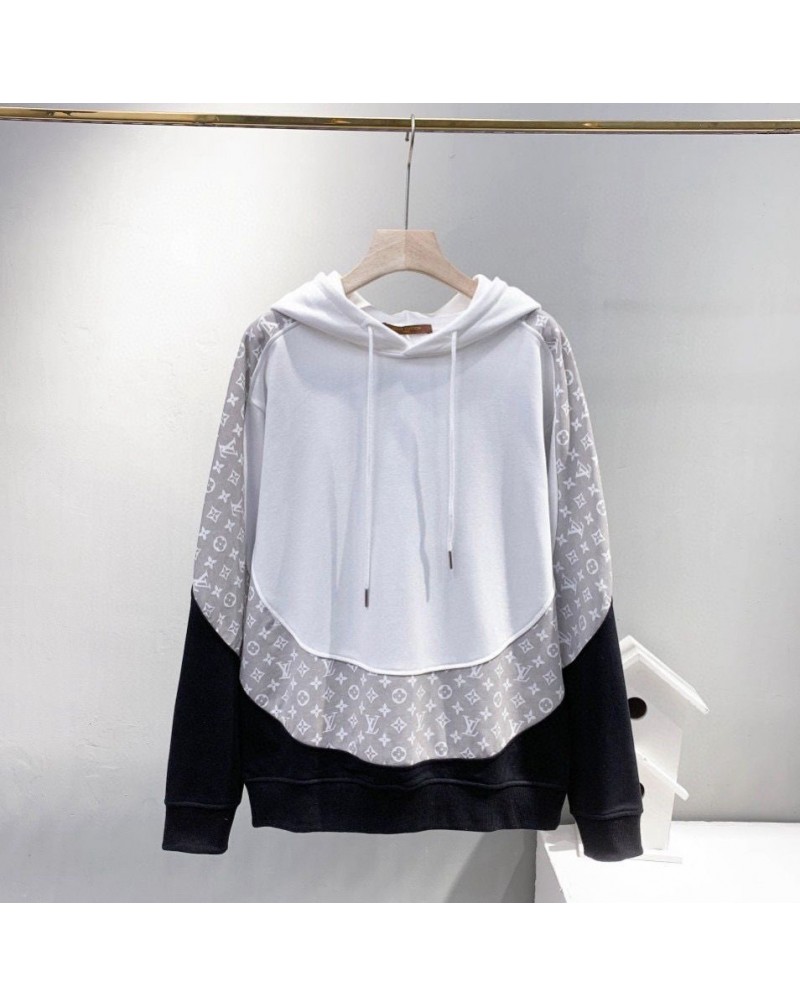 ヴィトン パーカー フード付きスウェットシャツお洒落モノグラム人気カジュアル上着