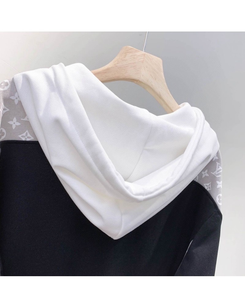 ヴィトン パーカー フード付きスウェットシャツお洒落モノグラム人気カジュアル上着