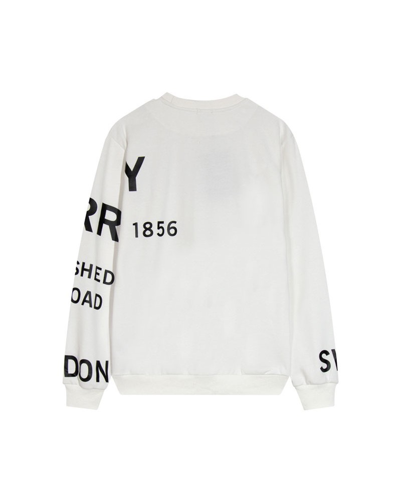 バーバリー トレーナーペアお揃いお洒落人気スウェットシャツコットン製ソフト通気性よい