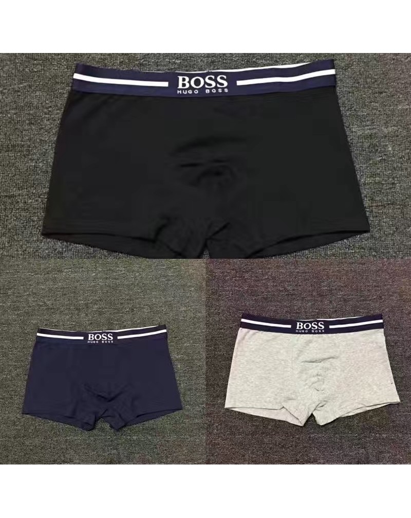 BOSS 男性用パンツ 三点セットコットンソフト肌触りよい四角パンツ