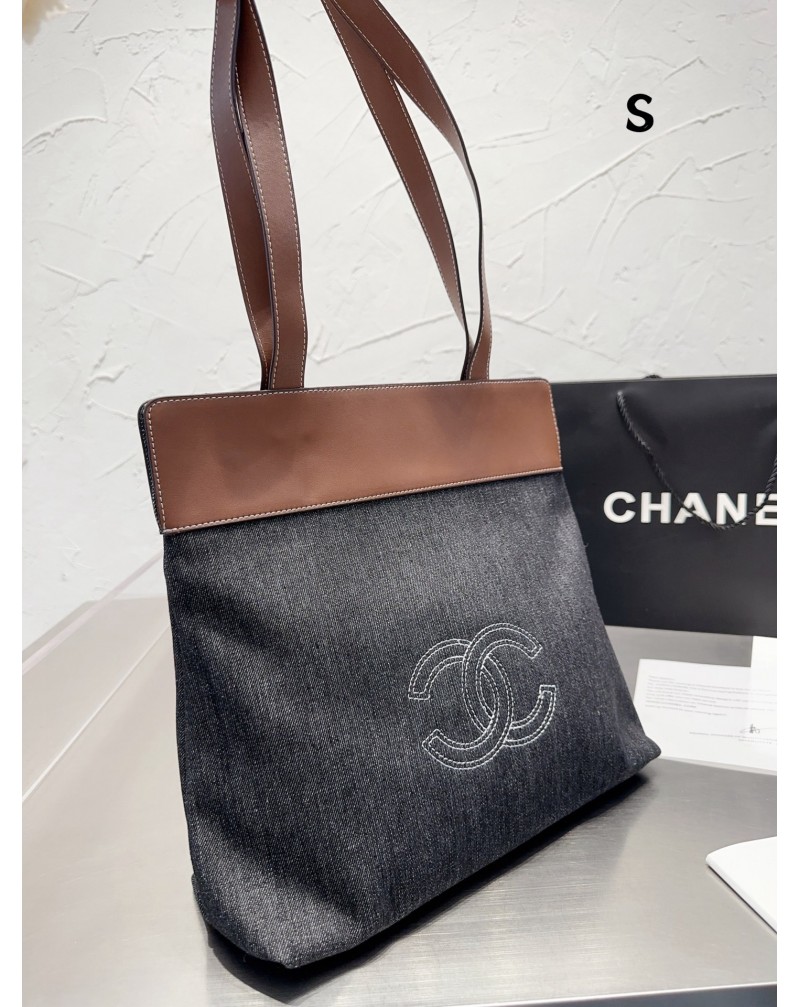 シャネル ショピングバックお洒落精緻刺繍ショルダーバッグデニム性耐摩擦ファッション人気 シャネル ショピングバックお洒落精緻刺繍ショルダーバッグデニム性耐摩擦ファッション人気