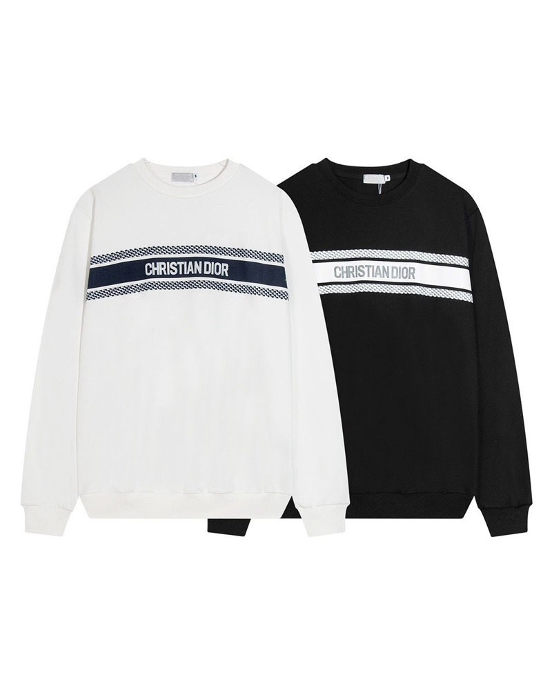 ディオール トレーナーお洒落人気スウェットシャツ長袖ペアお揃いコットン快適