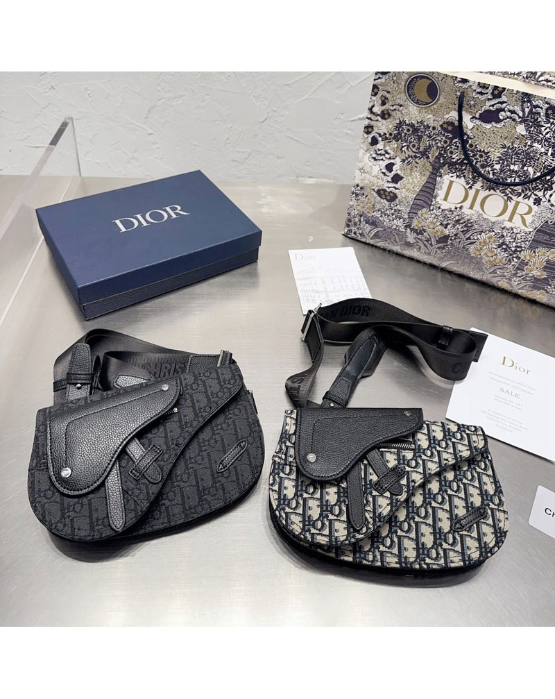 ディオール ショルダーバックおしゃれ人気斜め掛けバッグ男女兼用鞍包カバン