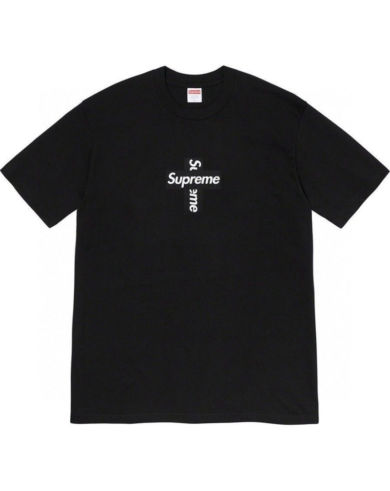 シュプリームtシャツ半袖お洒落カジュアルティシャツ刺繍ロゴトップスメンズレディース兼用潮流個性