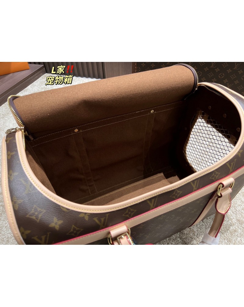 ヴィトンペットキャリーバッグファッション高級ペット用バッグ携帯便利