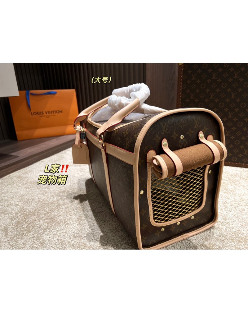 ヴィトンペットキャリーバッグファッション高級ペット用バッグ携帯便利