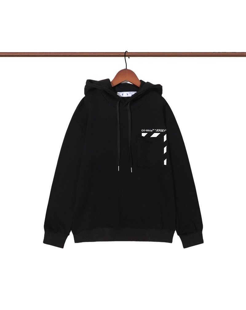 off-white パーカーフード付きカジュアル潮流個性スウェットトップスカップル向け人気コットン肌触り柔らかい