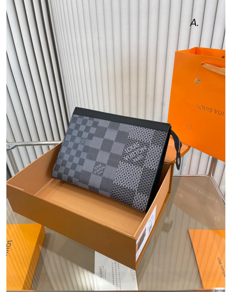 ヴィトン クラッチファッション高級ビジネス風クラッチハンドバック洗濯用品化粧品収納バッグ