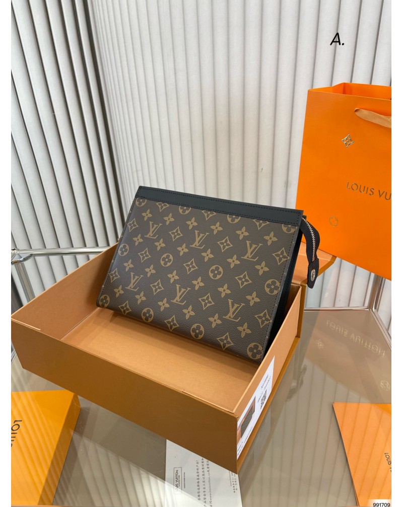 ヴィトン クラッチファッション高級ビジネス風クラッチハンドバック洗濯用品化粧品収納バッグ