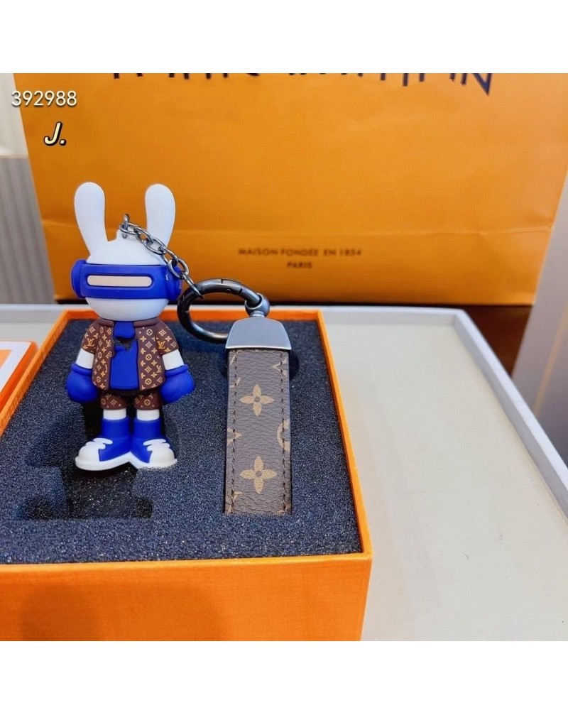 ヴィトン キーホルダー可愛い個性ウサギキーリングファッション人気キーホルダー