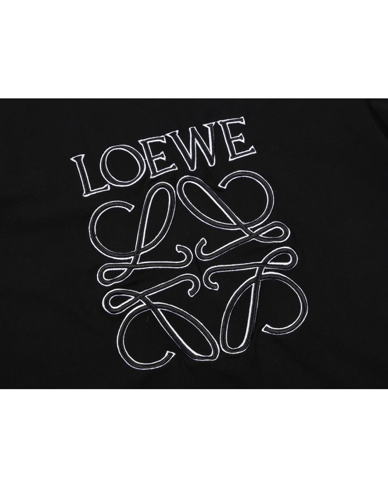 ロエベ tシャツ半袖お洒落精緻刺繍ティシャツ短袖コットンソフト通気性よいトップス