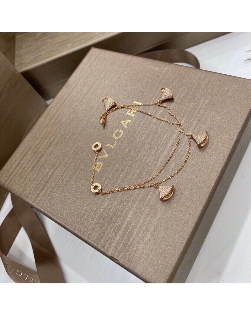 ブルガリ ブレスレットお洒落人気ブランド ブレスレットキラキラ高級ファッション