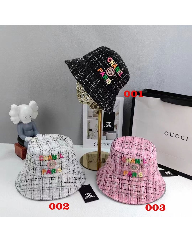 シャネル 漁師の帽子お洒落小香風高級ハット精緻刺繍人気帽子