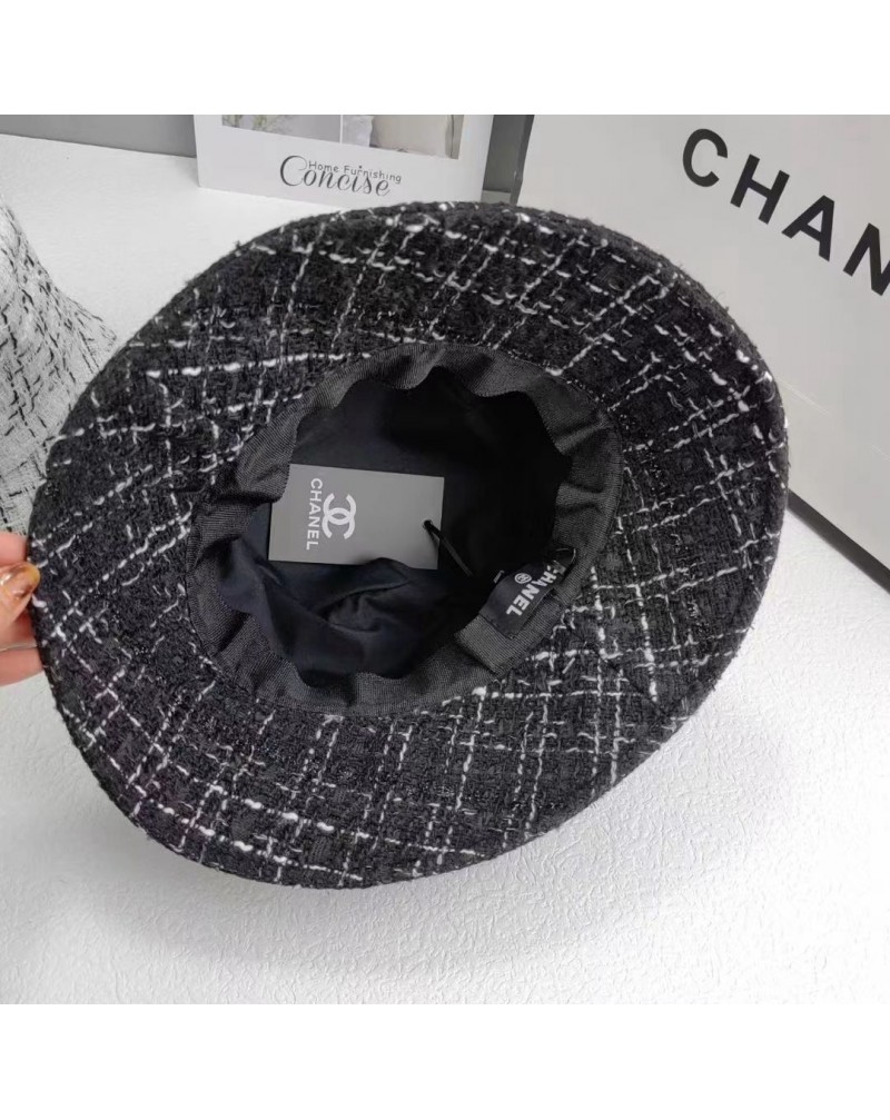 シャネル 漁師の帽子お洒落小香風高級ハット精緻刺繍人気帽子