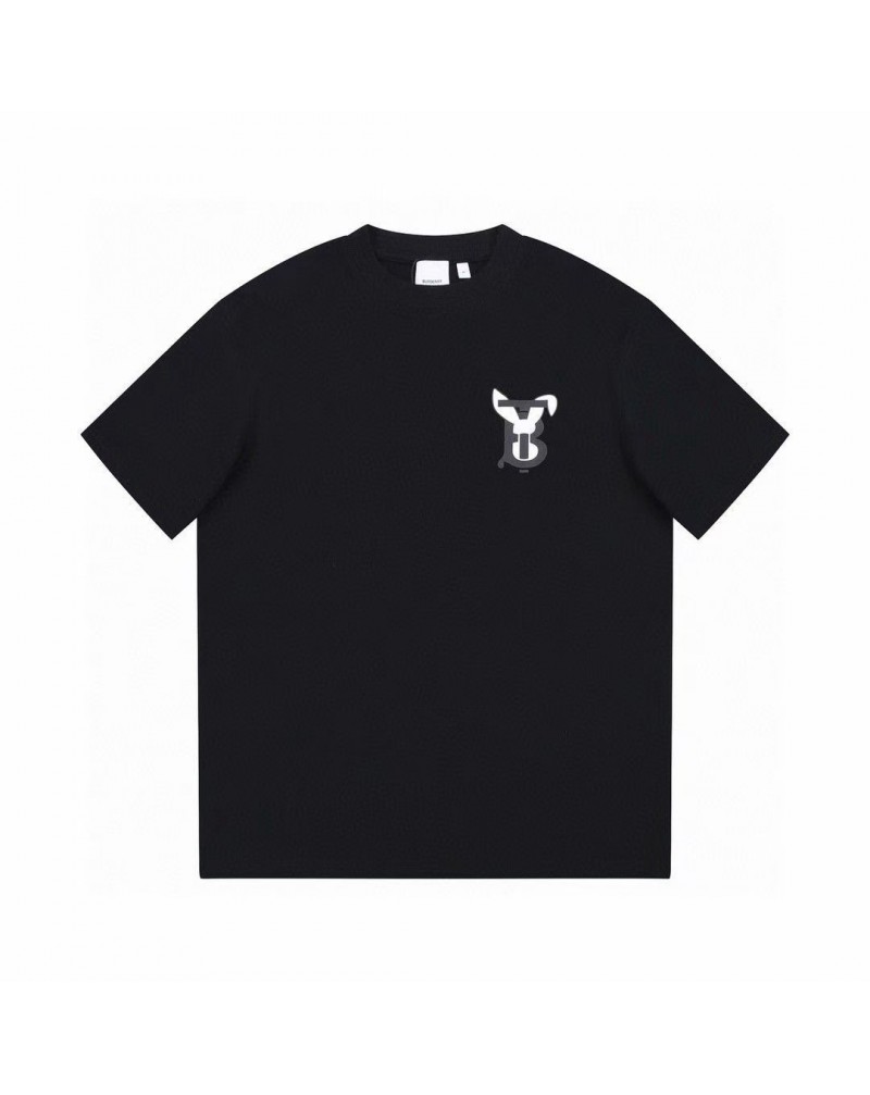 バーバリー ｔシャツ半袖お洒落新作ウサギ付きティシャツペアお揃い人気上着