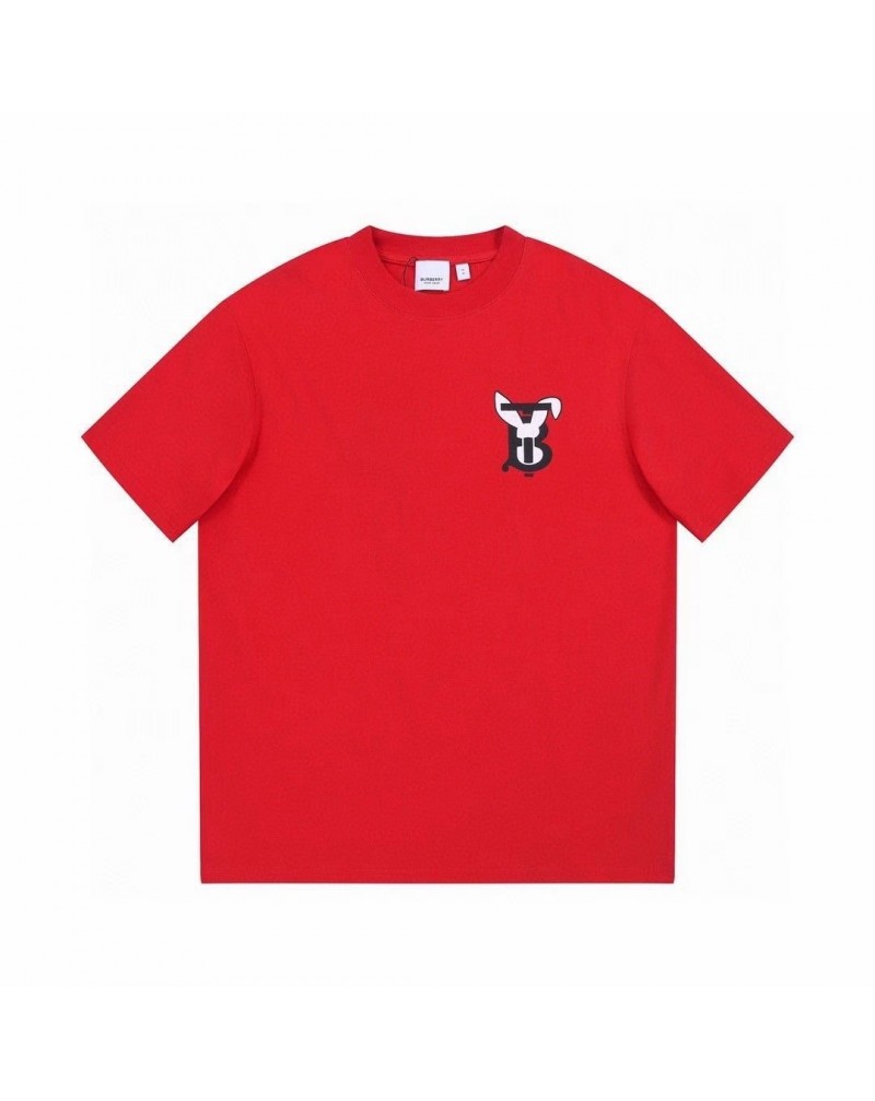 バーバリー ｔシャツ半袖お洒落新作ウサギ付きティシャツペアお揃い人気上着