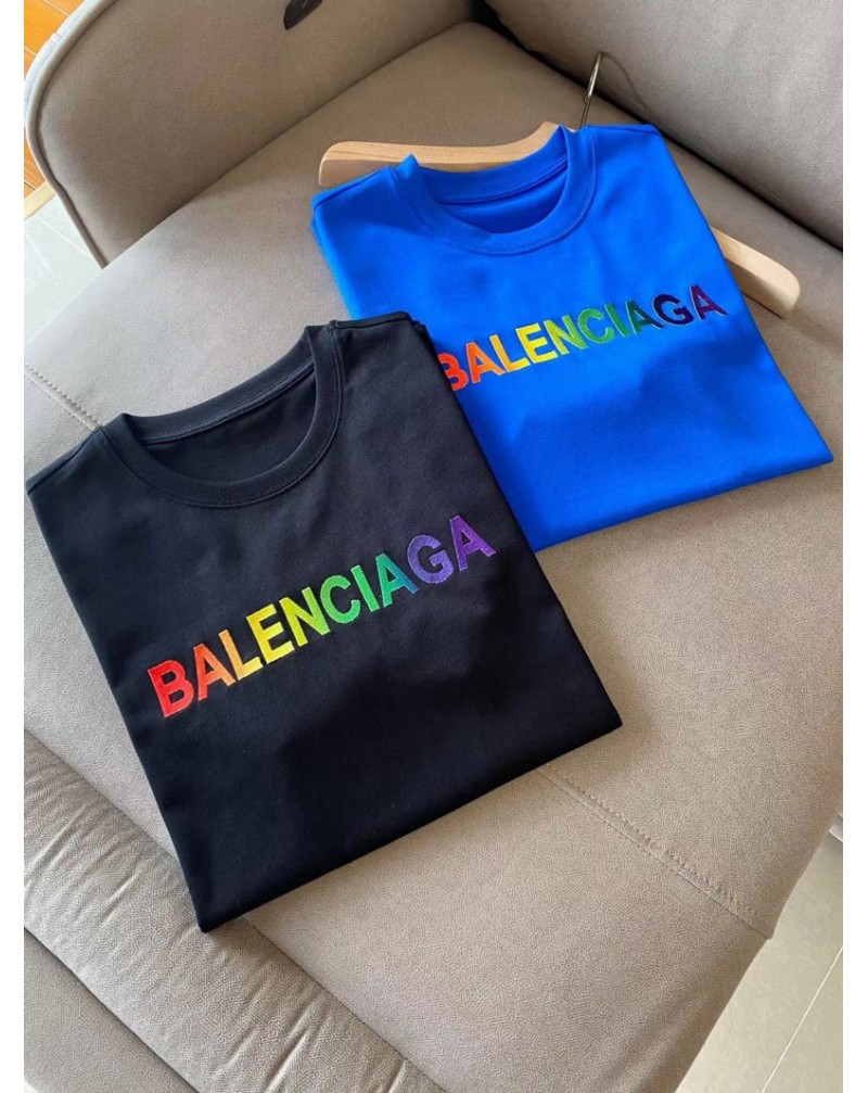 バレンシアガ ｔシャツ半袖韓国風ティシャツトップス男女向け人気ファッション