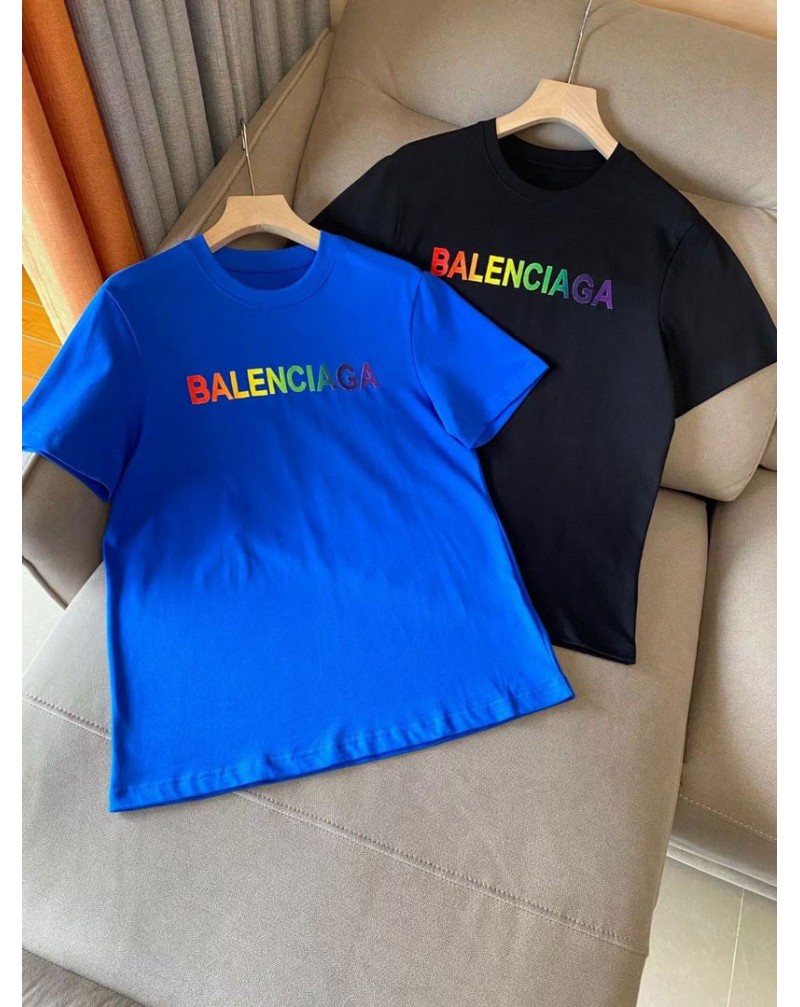 バレンシアガ ｔシャツ半袖韓国風ティシャツトップス男女向け人気ファッション