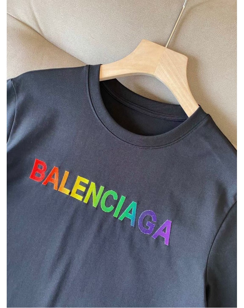 バレンシアガ ｔシャツ半袖韓国風ティシャツトップス男女向け人気ファッション