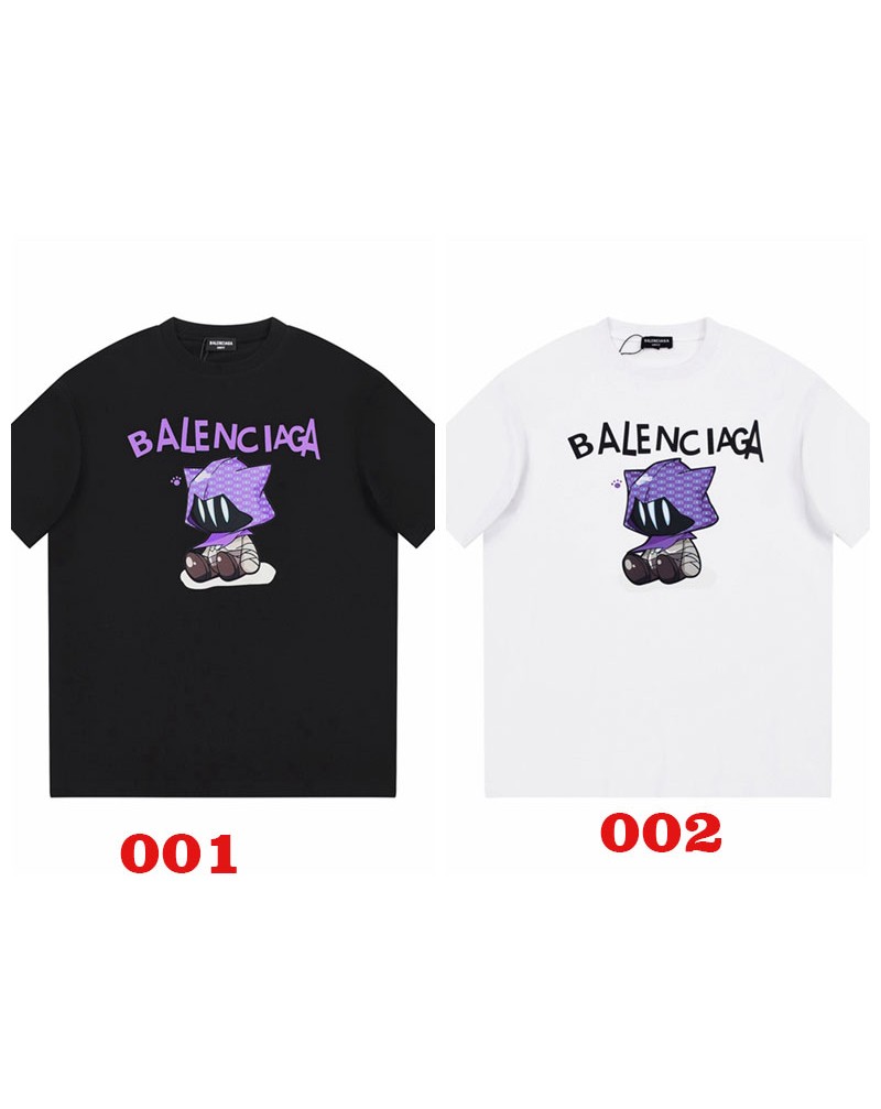 バレンシアガ グッチコラボ tシャツ半袖個性キャラクター付き可愛い人気ティシャツトップスコットン バレンシアガ グッチコラボ tシャツ半袖個性キャラクター付き可愛い人気ティシャツトップスコットン