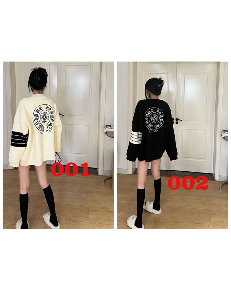 クロムハーツニットトップス長袖カジュアル潮流個性人気