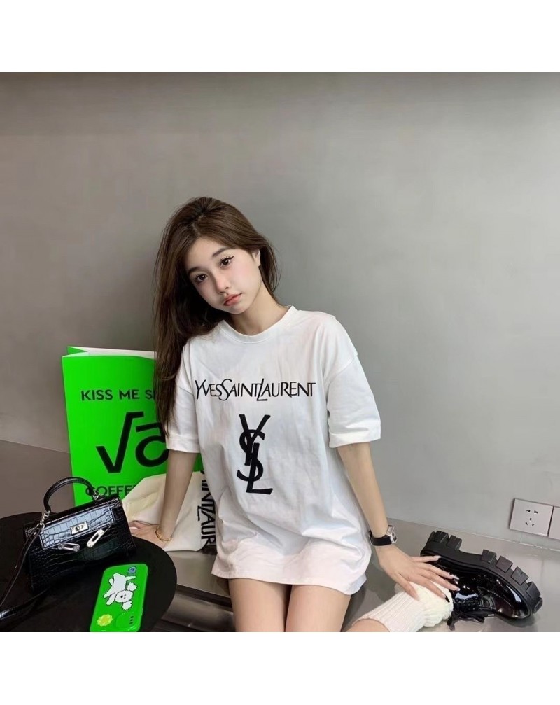 サンローランｔシャツ半袖 カーディガンファッション優雅レディースむけ人気