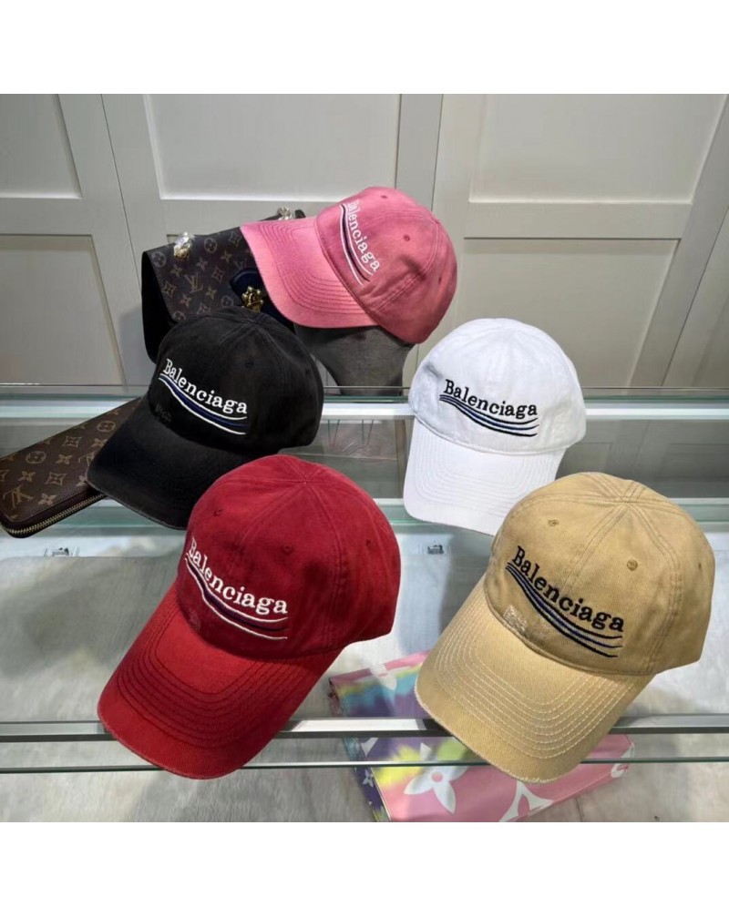 バレンシアガ キャップお洒落韓国風野球帽子カジュアル刺繍ロゴ高級キャップサイズ調節（55-59cm）