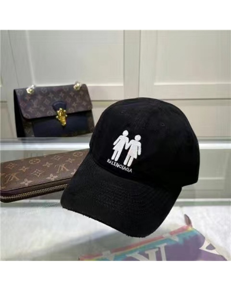 バレンシアガ キャップお洒落韓国風野球帽子カジュアル刺繍ロゴ高級キャップサイズ調節（55-59cm）