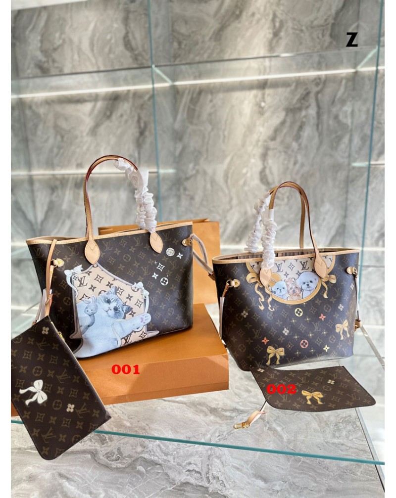 ルイビトン ショピングバック人気新作ショピングバックお洒落可愛い猫犬プリント付きポケット付き ルイビトン ショピングバック人気新作ショピングバックお洒落可愛い猫犬プリント付きポケット付き