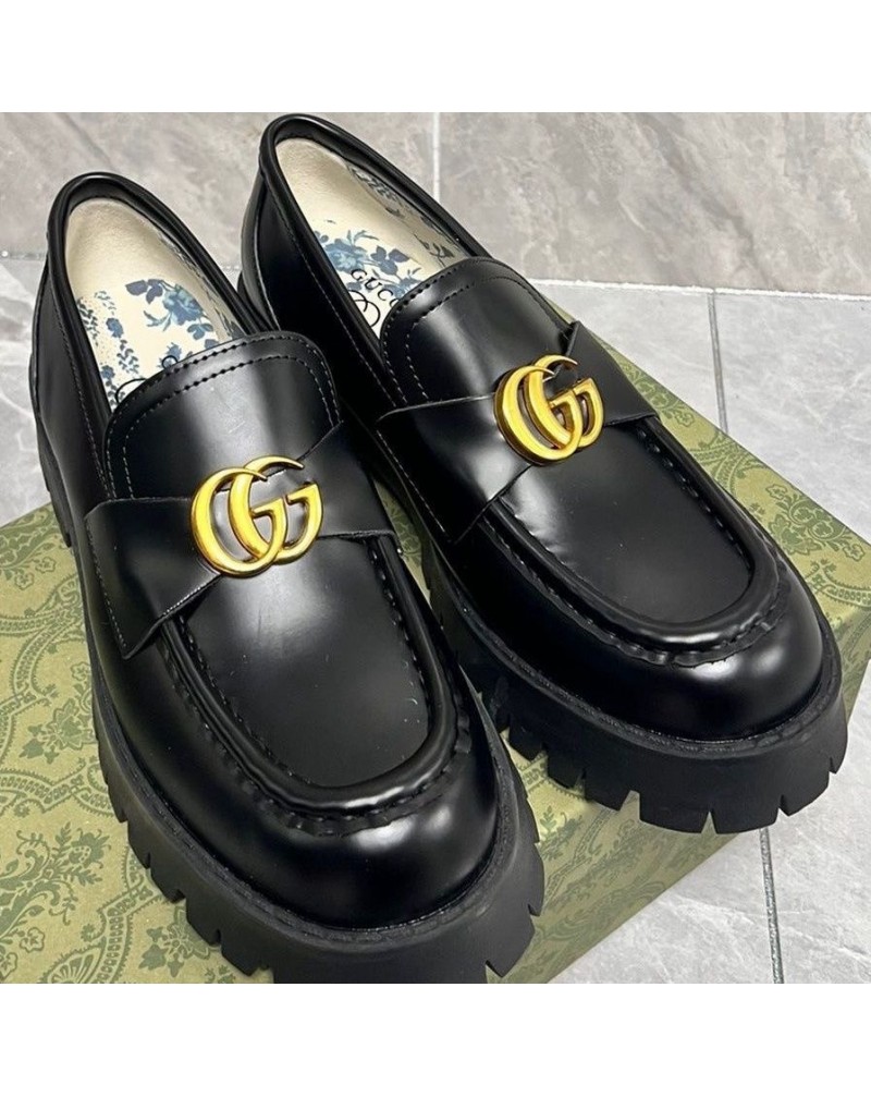 グッチ ローファーファッション高級厚底シューズ超人気新作23ss