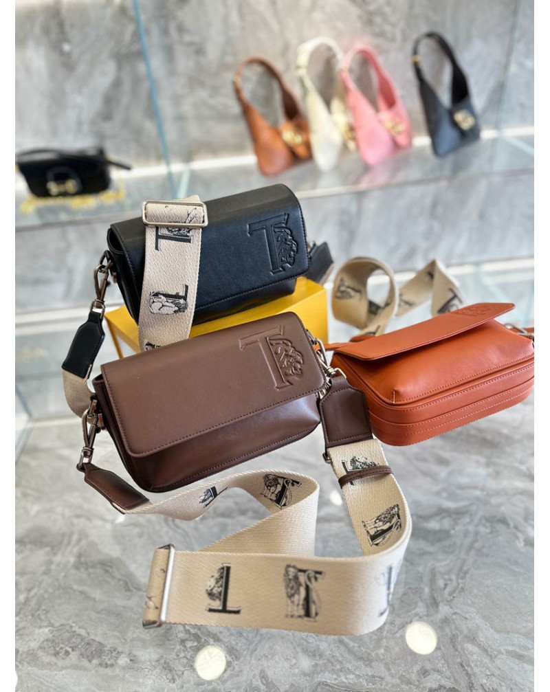 tod's ショルダーバックお洒落高品質斜め掛けバッグ潮流個性男女向け独特肩紐サイズ調節可能