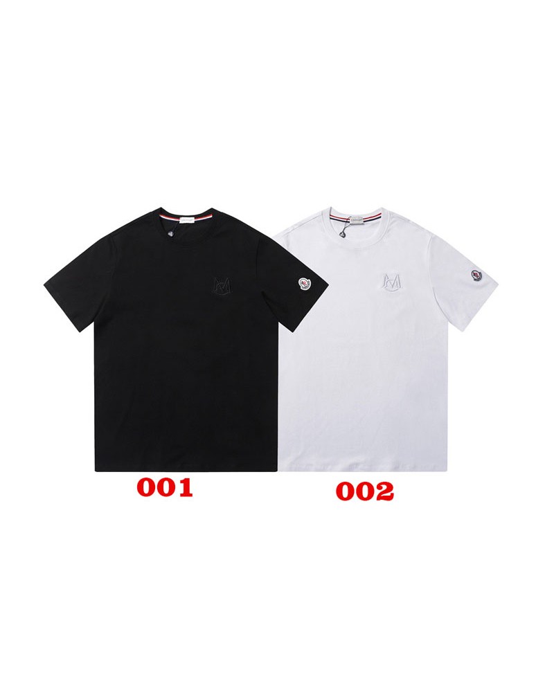 モンクレール ｔシャツ半袖ペアお揃いコットン製人気ティシャツ短袖お洒落ファッション高級
