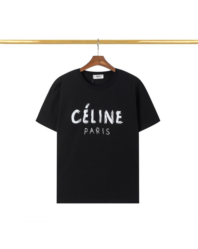 セリーヌ ｔシャツ半袖個性プリント付きティシャツペアルック人気ファッション上着