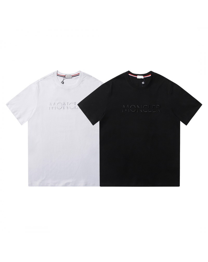 モンクレールｔシャツ半袖お洒落ブランドコットン製トップスペアお揃い人気個性精緻刺繍ティシャツ